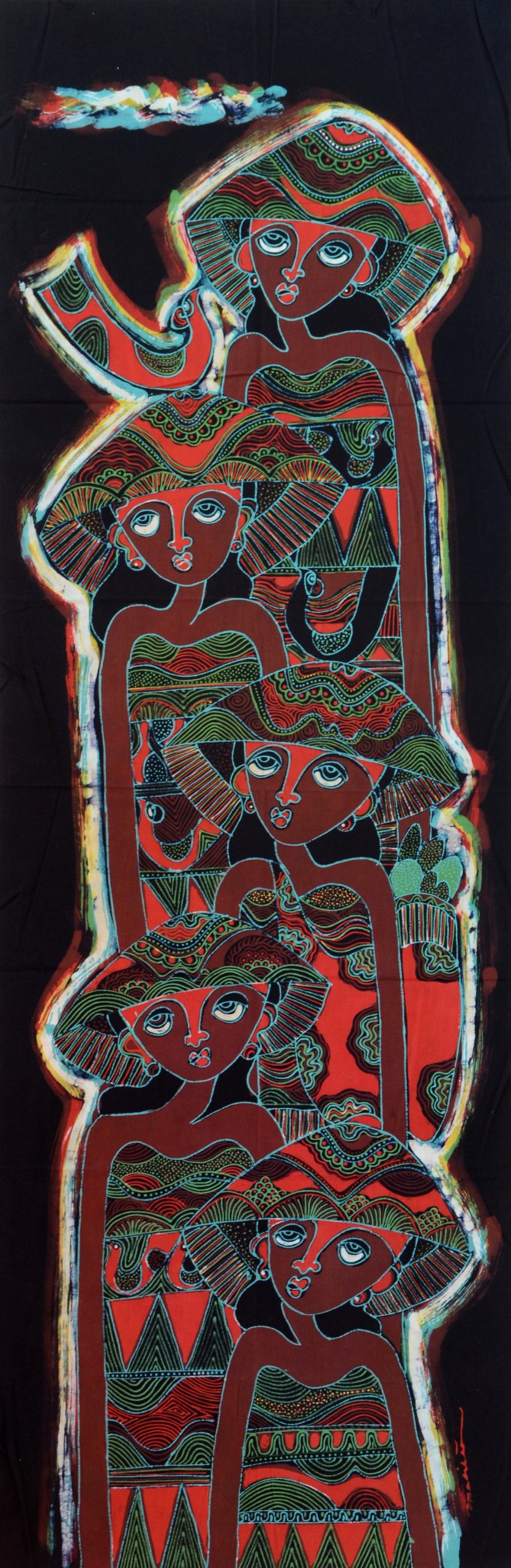 batik bilder aus bali im afrika deko shop kaufen, stoffbilder 2125