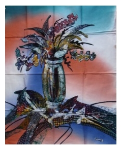 Batik Stoffbilder aus Bali, Wandbilder im Afrika-Deko-Shop kaufen 1620