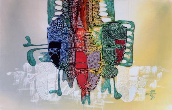 Batik Stoffbild Wandbild Motive kaufen Afrika Deko Shop 2106