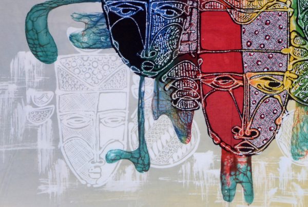 Batik Stoffbild Wandbild Motive kaufen Afrika Deko Shop 2106f