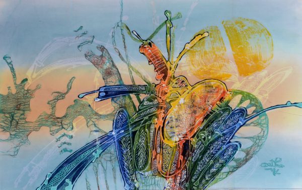 Batik Stoffbild Wandbild Motive kaufen Afrika Deko Shop 2108