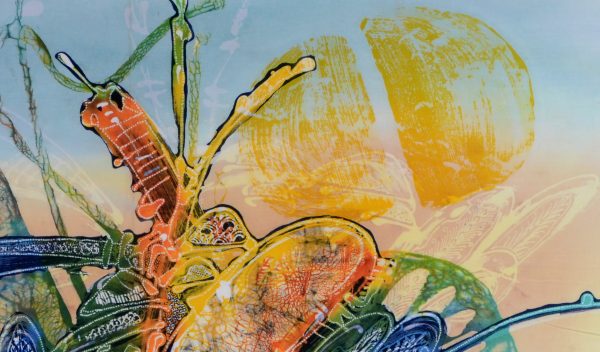Batik Stoffbild Wandbild Motive kaufen Afrika Deko Shop 2108c