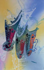 Batik Stoffbild Wandbild Motive kaufen Afrika Deko Shop 2109a