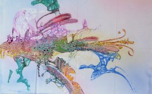 Batik Stoffbild Wandbild Motive kaufen Afrika Deko Shop 2110a