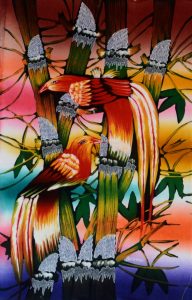 Batik Stoffbild Wandbild Motive kaufen Afrika Deko Shop 21104a
