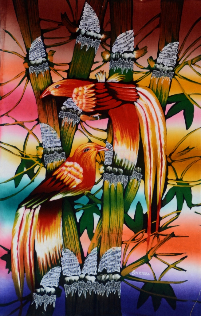Batik Stoffbild Wandbild Motive kaufen Afrika Deko Shop 21104