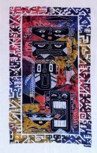 Batik Stoffbild Wandbild Motive kaufen Afrika Deko Shop 21105a
