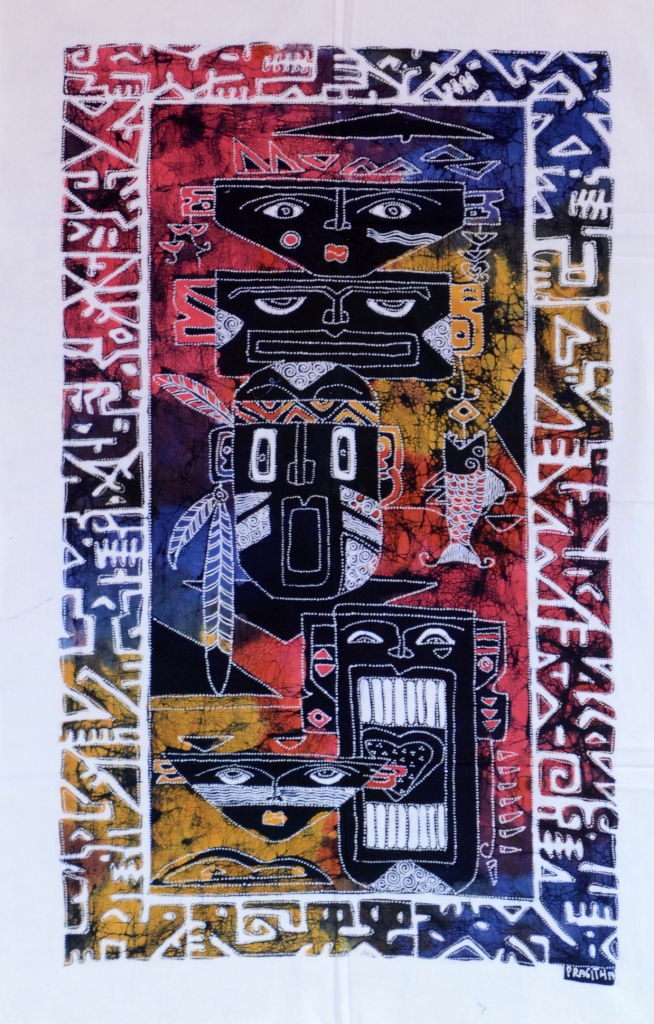 Batik Stoffbild Wandbild Motive kaufen Afrika Deko Shop 21105