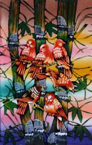 Batik Stoffbild Wandbild Motive kaufen Afrika Deko Shop 21106a