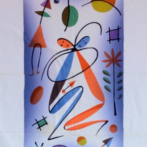 Batik Bild Stoffbild Liebespaar, 45 x 75 cm