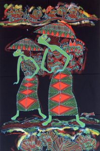 Batik Stoffbild Wandbild Motive kaufen Afrika Deko Shop 21113n