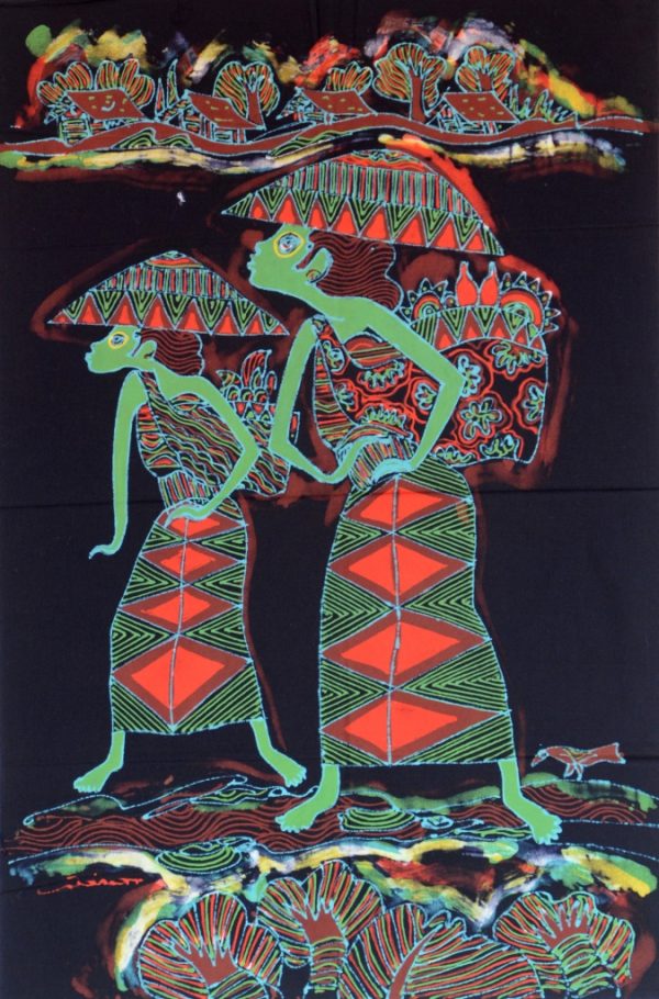 Batik Stoffbild Wandbild Motive kaufen Afrika Deko Shop 21113m