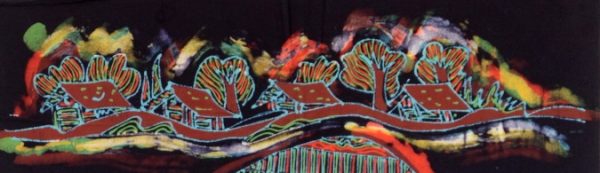 Batik Stoffbild Wandbild Motive kaufen Afrika Deko Shop 21113