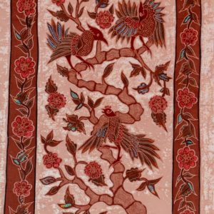 Batik balinesisches Stoffbild 3 Vögel, 45 x 75 cm
