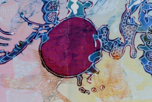 Batik Stoffbild Wandbild Motive kaufen Afrika Deko Shop 2111c