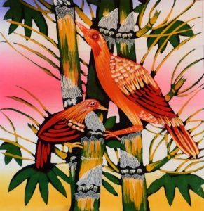 Batik Stoffbild Wandbild Motive kaufen Afrika Deko Shop 21122