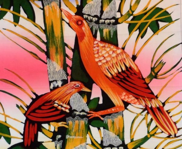 Batik Stoffbild Wandbild Motive kaufen Afrika Deko Shop 21122c