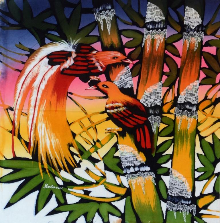 Batik Stoffbild Wandbild Motive kaufen Afrika Deko Shop 21123c