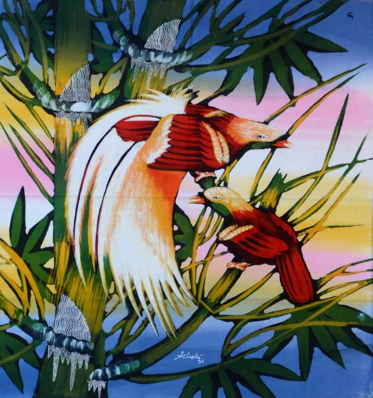 Batik Stoffbild Wandbild Motive kaufen Afrika Deko Shop 21126