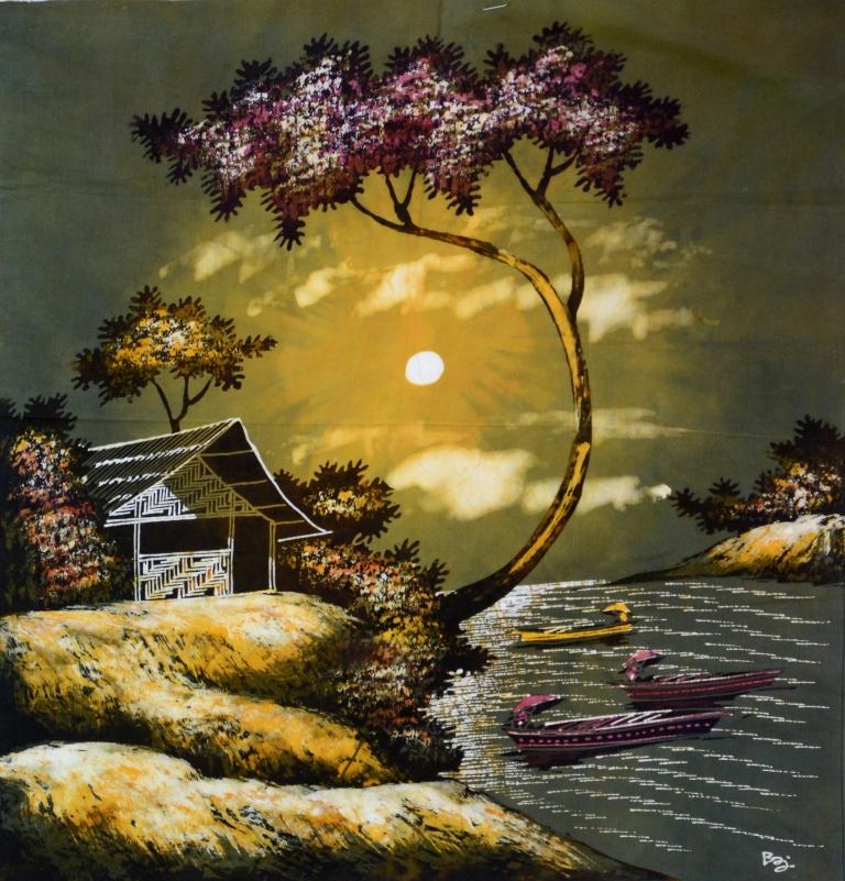 Batik Stoffbild Wandbild Motive kaufen Afrika Deko Shop 21127