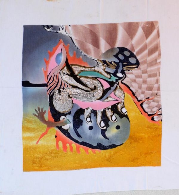 Batik Stoffbild Wandbild Motive kaufen Afrika Deko Shop 21138