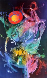 Batik Stoffbild Wandbild Motive kaufen Afrika Deko Shop 2114a