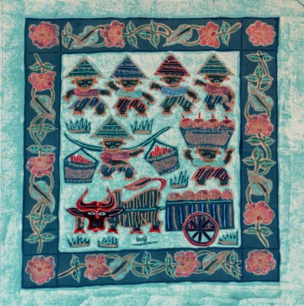 Batik Stoffbild Wandbild Motive kaufen Afrika Deko Shop 21140