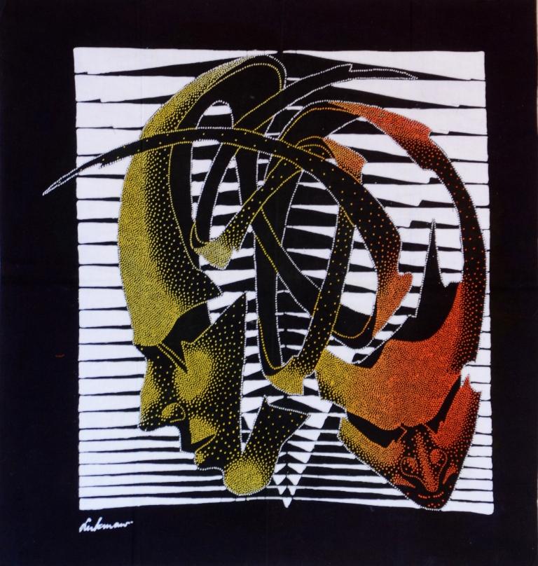 Batik Stoffbild Wandbild Motive kaufen Afrika Deko Shop 21146c