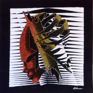 Batik Stoffbild Wandbild Motive kaufen Afrika Deko Shop 21148a