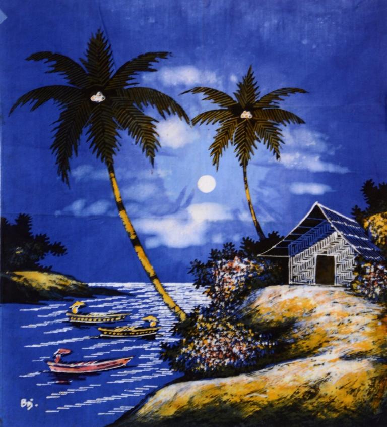 Batik Stoffbild Wandbild Motive kaufen Afrika Deko Shop 21160