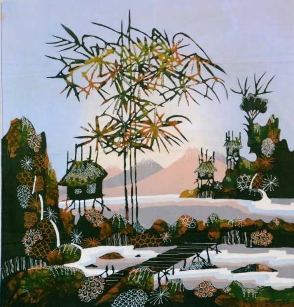 Batik Stoffbild Wandbild Motive kaufen Afrika Deko Shop 21166