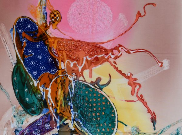 Batik Stoffbild Wandbild Motive kaufen Afrika Deko Shop 2116c