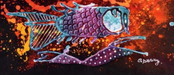 Batik Stoffbild Wandbild Motive kaufen Afrika Deko Shop 21177e