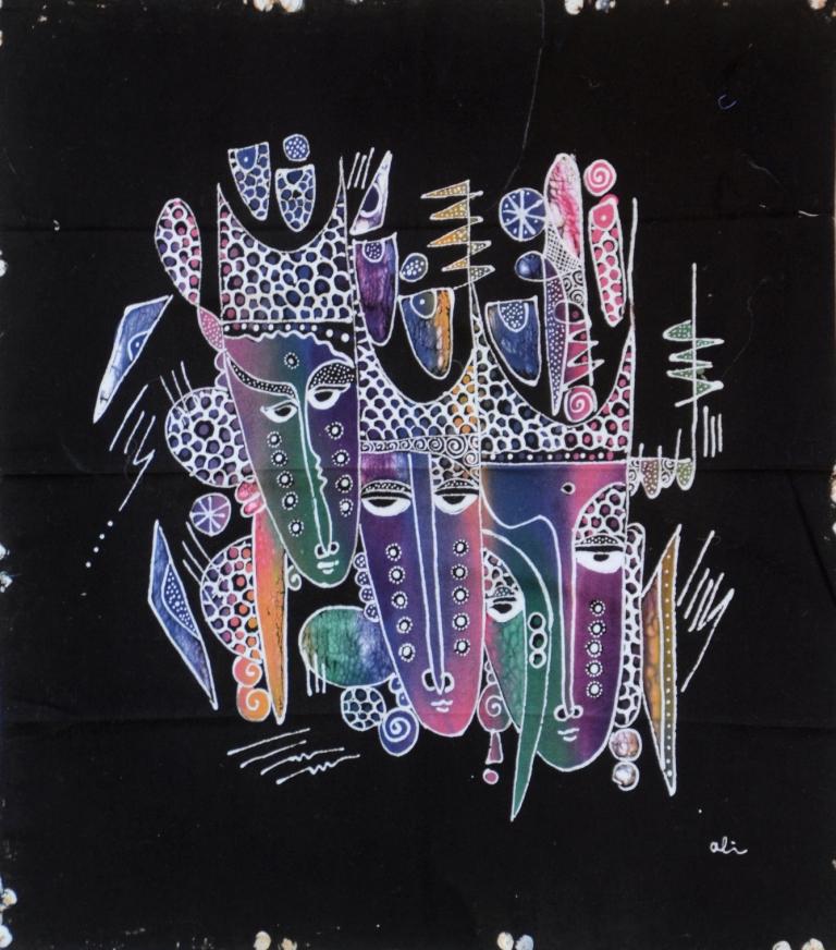 Batik Stoffbild Wandbild Motive kaufen Afrika Deko Shop 22189