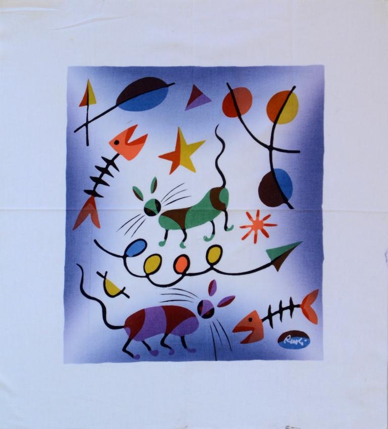 Batik Stoffbild Wandbild Motive kaufen Afrika Deko Shop 22193