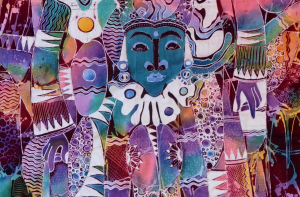 Batik Stoffbild Wandbild Motive kaufen Afrika Deko Shop 2120f