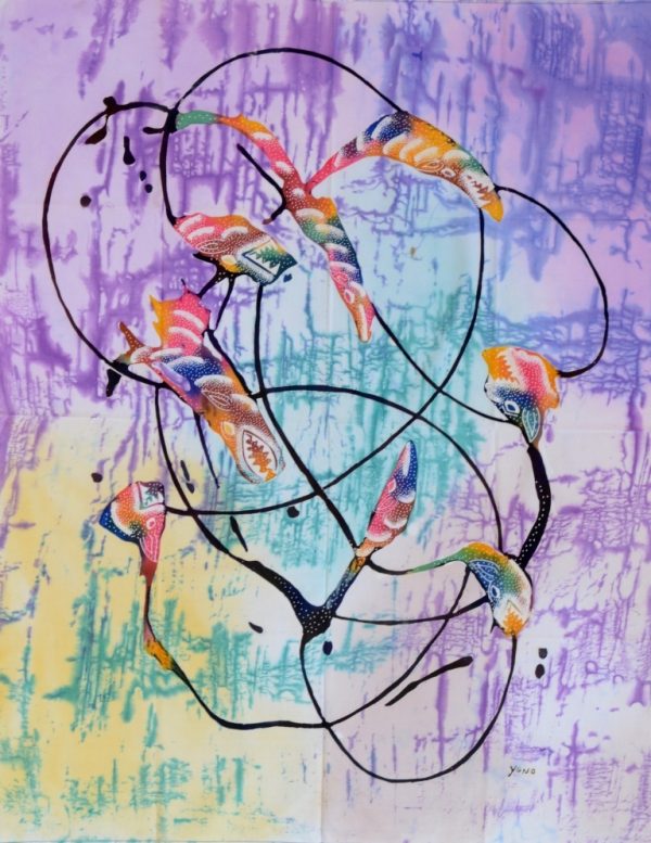Batik Stoffbild Wandbild Motive kaufen Afrika Deko Shop 22212