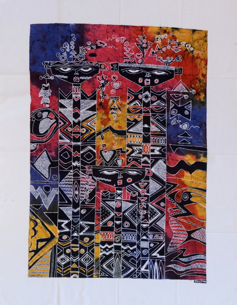 Batik Stoffbild Wandbild Motive kaufen Afrika Deko Shop 22224