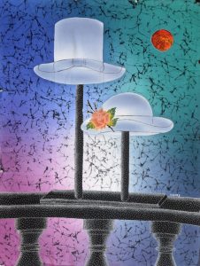 Batik Stoffbild Wandbild Motive kaufen Afrika Deko Shop 22228a