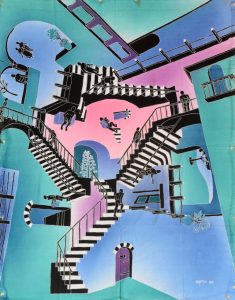 Batik Stoffbild Wandbild Motive kaufen Afrika Deko Shop 22229a