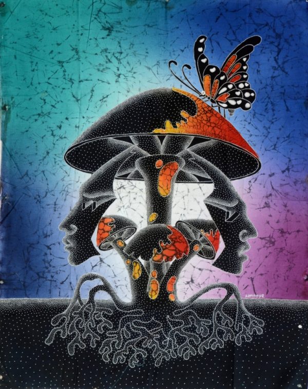 Batik Stoffbild Wandbild Motive kaufen Afrika Deko Shop 22239