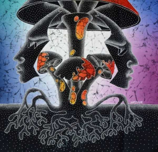 Batik Stoffbild Wandbild Motive kaufen Afrika Deko Shop 22239c
