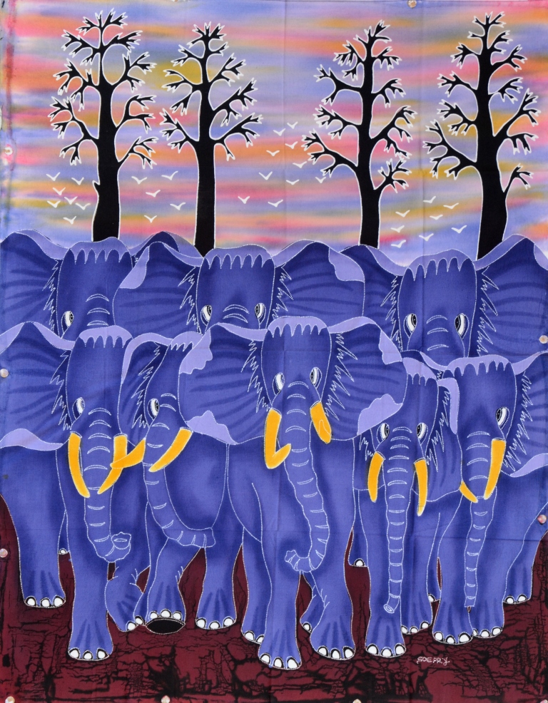 Batik Stoffbild Wandbild Motive kaufen Afrika Deko Shop 22240