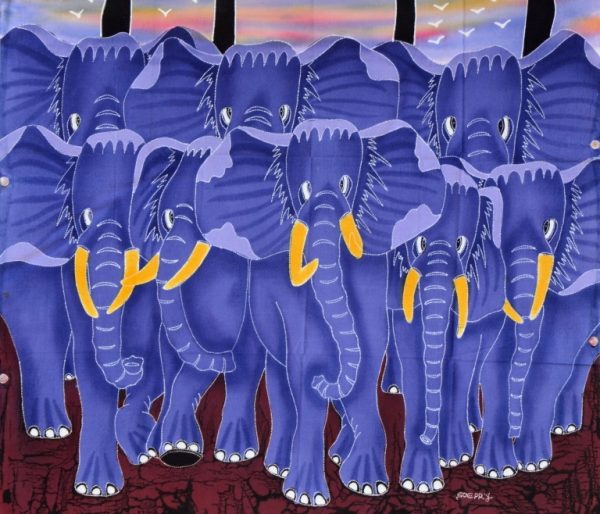 Batik Stoffbild Wandbild Motive kaufen Afrika Deko Shop 22240c