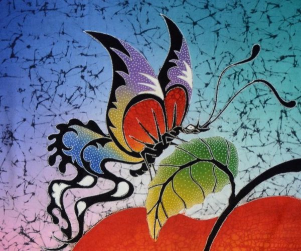 Batik Stoffbild Wandbild Motive kaufen Afrika Deko Shop 22241c