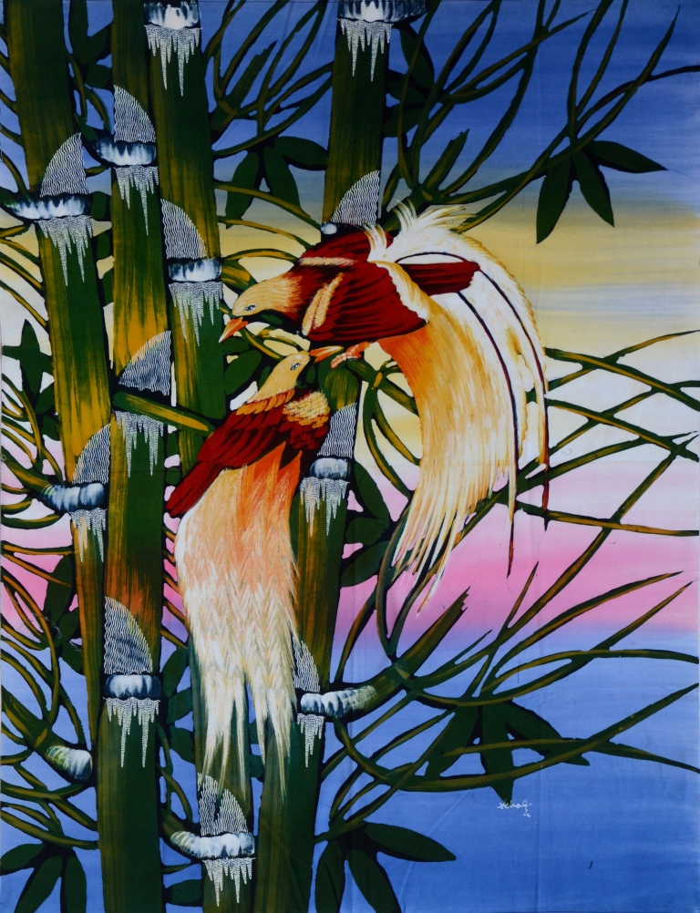 Batik Stoffbild Wandbild Motive kaufen Afrika Deko Shop 22245