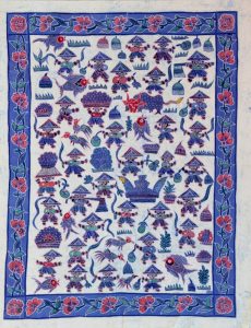 Batik Stoffbild Wandbild Motive kaufen Afrika Deko Shop 22250a