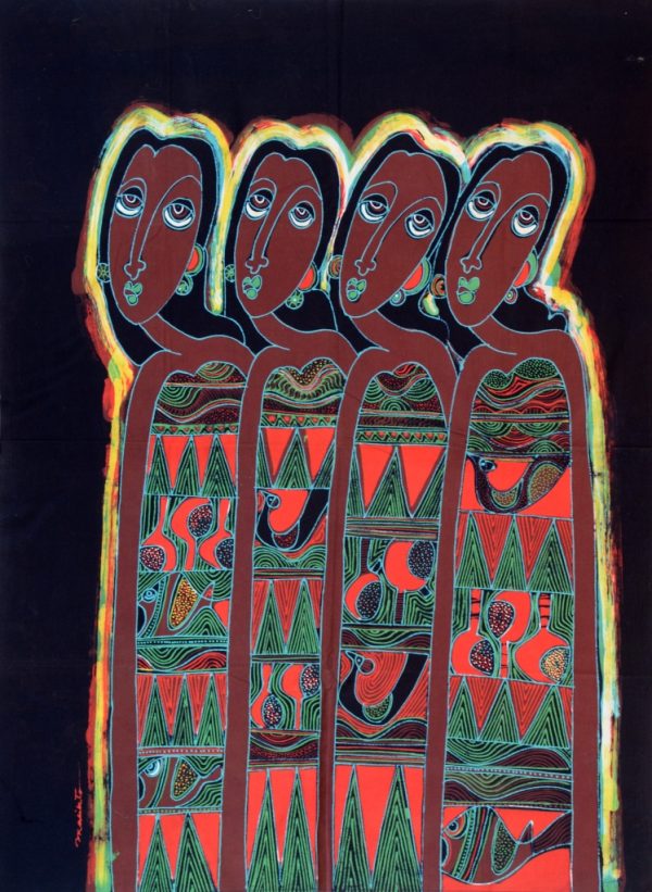 Batik Stoffbild Wandbild Motive kaufen Afrika Deko Shop 22253