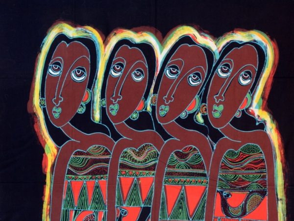 Batik Stoffbild Wandbild Motive kaufen Afrika Deko Shop 22253c