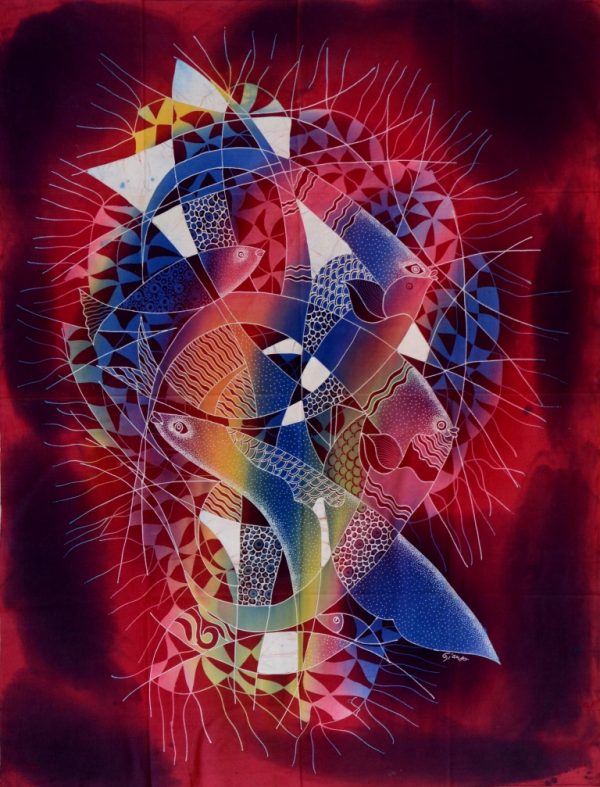 Batik Stoffbild Wandbild Motive kaufen Afrika Deko Shop 22260